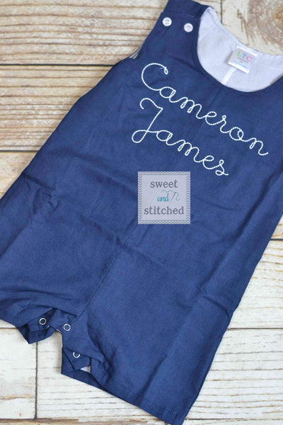 Monogrammed baby boy jon jon, baby boy outfit with patriotic monogram, beach outfit, monogrammed jon jon, 4th of july outfit