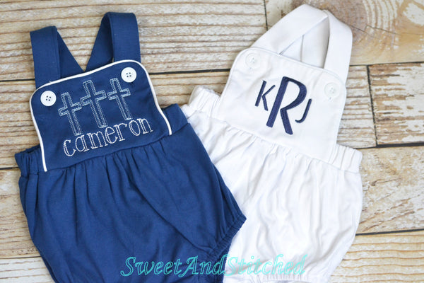 Monogrammed baby boy train outfit, monogrammed boys romper, 1st birthday train outfit, train cake smash outfit, boys cross backed bubble