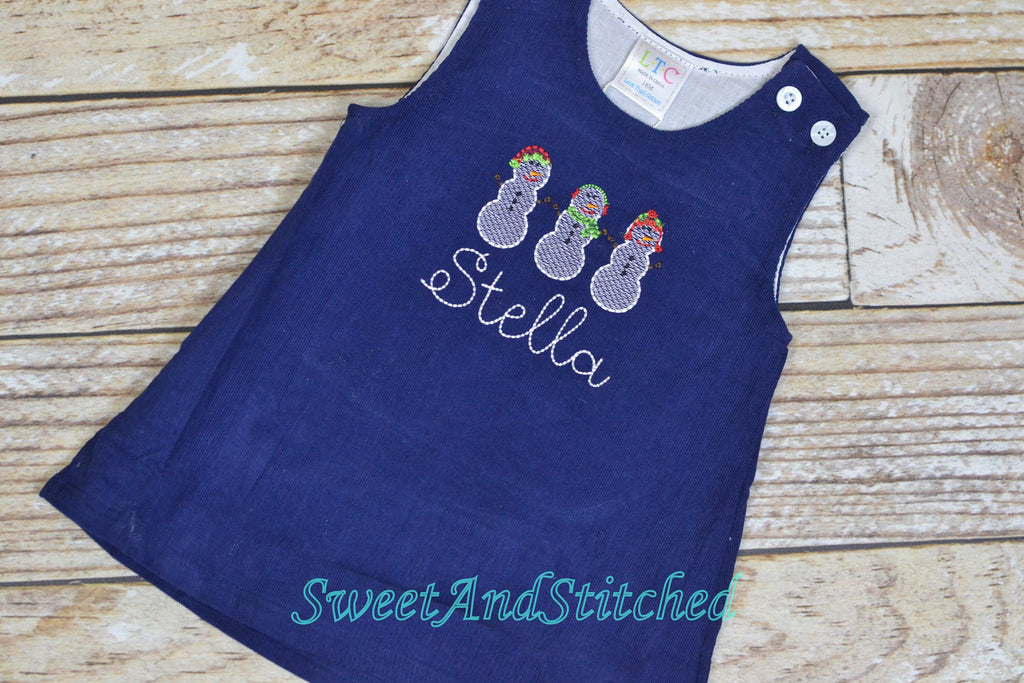 Monogrammed Corduroy Christmas dress in navy with santa monogram, Girls personalized Christmas dress, coordinating sibling Christmas outfits Monogrammed Corduroy Christmas dress in navy with santa monogram, Girls personalized Christmas dress, coordinating sibling Christmas outfits