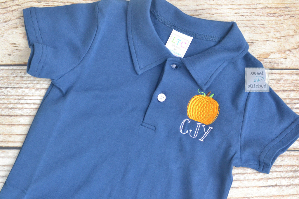 monogrammed dress shirts Boys Monogrammed pumpkin shirt, monogrammed fall dress shirt, thanksgi – Sweet and Stitched