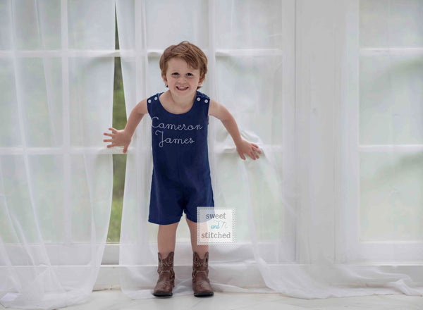 Monogrammed baby boy construction jon jon, baby boy outfit with trucks design, construction birthday outfit, construction cake smash