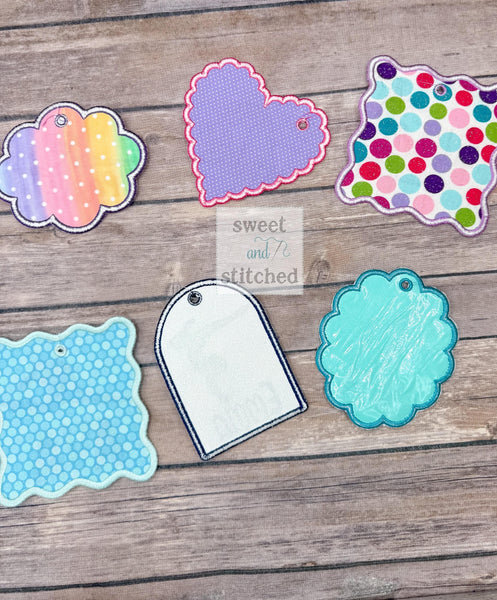 Monogrammed bag tags, gymnastics bag tags, sports bag tags, personalized bag tags