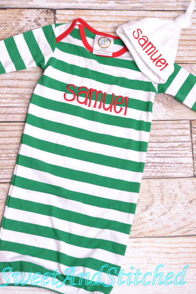 Baby boy first Christmas outfit