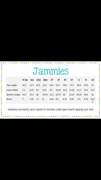 Kids Christmas Pajamas (Pjs, Jammies) in Christmas print with monogrammed name