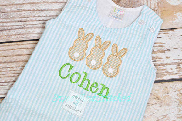 Monogrammed Boys Easter Romper, Baby boy EasterOutfit, Personalized easter outfit, monogrammed easter outfit